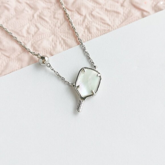 Kendra Scott Pickleball Ivory Mother-of-Pearl Necklace - Picture 2 of 4